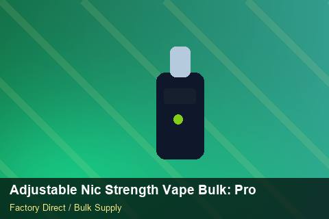Adjustable Nic Strength Vape Bulk — Adjustable Nic Strength Vape Bulk: Product Launch Playbook — Shelf Placement photo 1