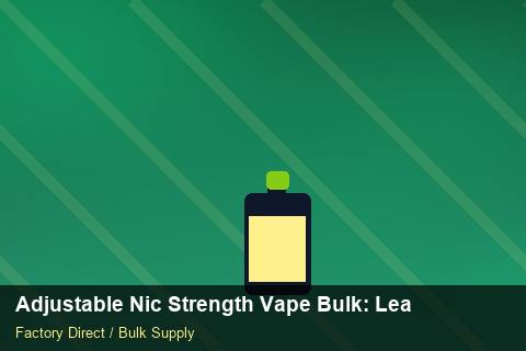 Adjustable Nic Strength Vape Bulk — Adjustable Nic Strength Vape Bulk: Lead Time & MOQ — Promotional Pricing photo 1