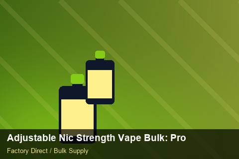 Adjustable Nic Strength Vape Bulk — Adjustable Nic Strength Vape Bulk: Procurement Strategy — Promotional Pricing photo 1