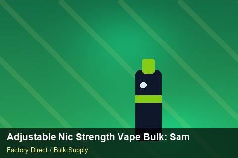Adjustable Nic Strength Vape Bulk — Adjustable Nic Strength Vape Bulk: Sample Policy — Promotional Pricing photo 1