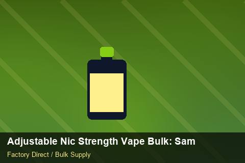 Adjustable Nic Strength Vape Bulk — Adjustable Nic Strength Vape Bulk: Sample Policy — Promotional Pricing photo 2