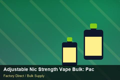Adjustable Nic Strength Vape Bulk — Adjustable Nic Strength Vape Bulk: Packaging Standards — Promotional Pricing photo 1