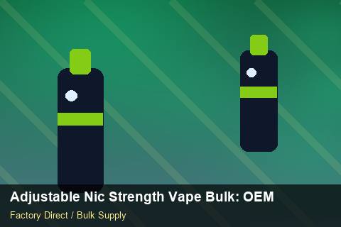 Adjustable Nic Strength Vape Bulk — Adjustable Nic Strength Vape Bulk: OEM & ODM Service — Promotional Pricing photo 2