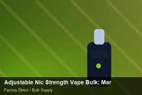 Adjustable Nic Strength Vape Bulk — Adjustable Nic Strength Vape Bulk: Market Trends 2026 — Promotional Pricing photo 2