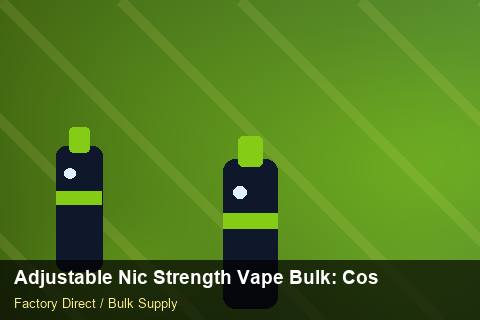 Adjustable Nic Strength Vape Bulk — Adjustable Nic Strength Vape Bulk: Cost Breakdown — Promotional Pricing photo 2
