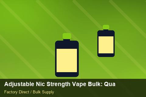 Adjustable Nic Strength Vape Bulk — Adjustable Nic Strength Vape Bulk: Quality Control Process — Promotional Pricing photo 2