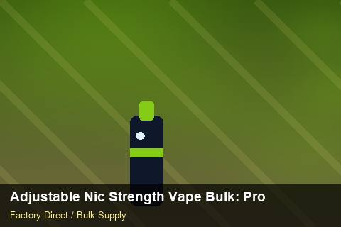 Adjustable Nic Strength Vape Bulk — Adjustable Nic Strength Vape Bulk: Production Capacity — Promotional Pricing photo 2