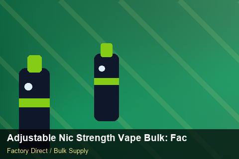 Adjustable Nic Strength Vape Bulk — Adjustable Nic Strength Vape Bulk: Factory Audit Report — Promotional Pricing photo 2