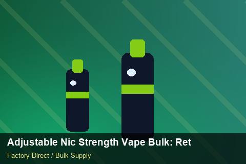 Adjustable Nic Strength Vape Bulk — Adjustable Nic Strength Vape Bulk: Returns & Warranty — Promotional Pricing photo 1