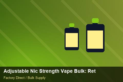 Adjustable Nic Strength Vape Bulk — Adjustable Nic Strength Vape Bulk: Returns & Warranty — Promotional Pricing photo 2