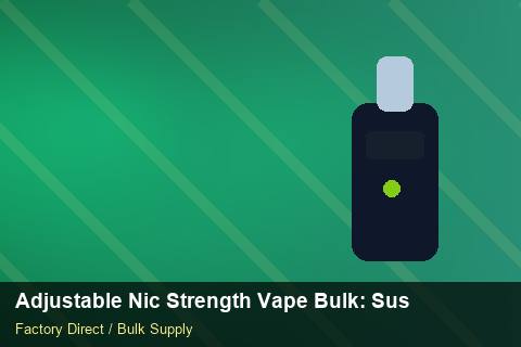 Adjustable Nic Strength Vape Bulk — Adjustable Nic Strength Vape Bulk: Sustainability — Promotional Pricing photo 2