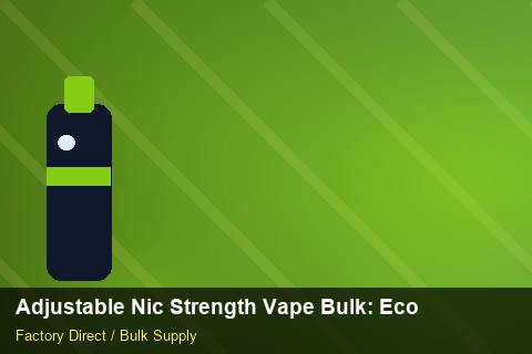Adjustable Nic Strength Vape Bulk — Adjustable Nic Strength Vape Bulk: Eco-Friendly Materials — Promotional Pricing photo 2