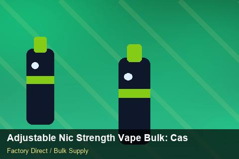Adjustable Nic Strength Vape Bulk — Adjustable Nic Strength Vape Bulk: Case Studies — Promotional Pricing photo 1
