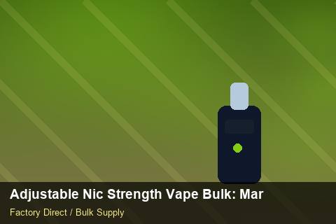 Adjustable Nic Strength Vape Bulk — Adjustable Nic Strength Vape Bulk: Margin Calculator — Promotional Pricing photo 2