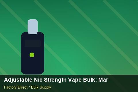 Adjustable Nic Strength Vape Bulk — Adjustable Nic Strength Vape Bulk: Market Comparison — Promotional Pricing photo 1