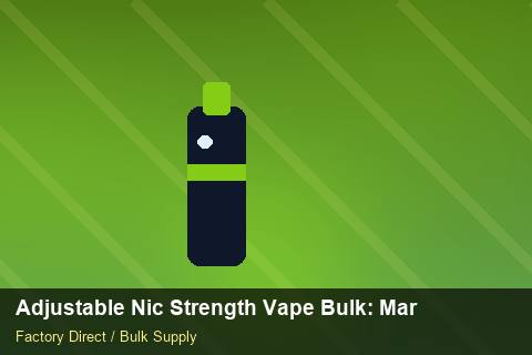 Adjustable Nic Strength Vape Bulk — Adjustable Nic Strength Vape Bulk: Market Comparison — Promotional Pricing photo 2