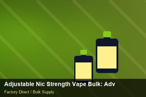 Adjustable Nic Strength Vape Bulk — Adjustable Nic Strength Vape Bulk: Advanced Sourcing — Promotional Pricing photo 2