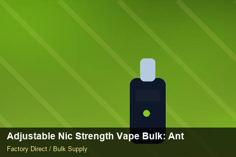 Adjustable Nic Strength Vape Bulk — Adjustable Nic Strength Vape Bulk: Anti-Counterfeit Measures — Promotional Pricing photo 1
