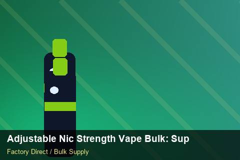 Adjustable Nic Strength Vape Bulk — Adjustable Nic Strength Vape Bulk: Supplier Vetting — Promotional Pricing photo 1