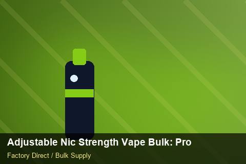 Adjustable Nic Strength Vape Bulk — Adjustable Nic Strength Vape Bulk: Product Launch Playbook — Promotional Pricing photo 2