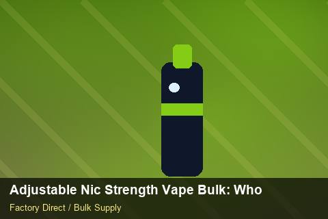 Adjustable Nic Strength Vape Bulk — Adjustable Nic Strength Vape Bulk: Wholesale Price — Loyalty Programmes photo 1