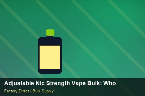 Adjustable Nic Strength Vape Bulk — Adjustable Nic Strength Vape Bulk: Wholesale Price — Loyalty Programmes photo 2