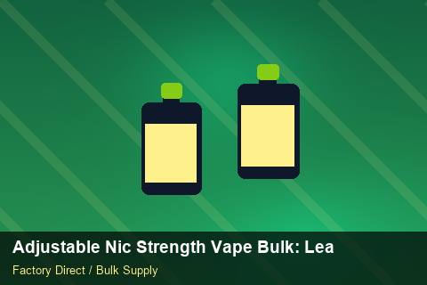Adjustable Nic Strength Vape Bulk — Adjustable Nic Strength Vape Bulk: Lead Time & MOQ — Loyalty Programmes photo 1