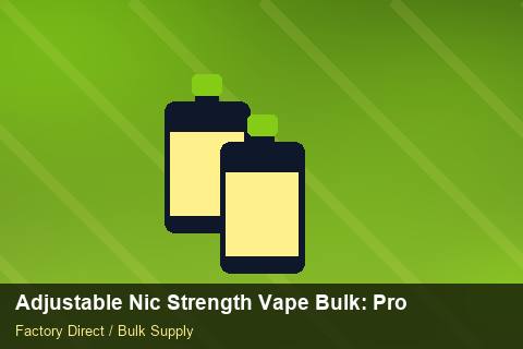 Adjustable Nic Strength Vape Bulk — Adjustable Nic Strength Vape Bulk: Procurement Strategy — Loyalty Programmes photo 1