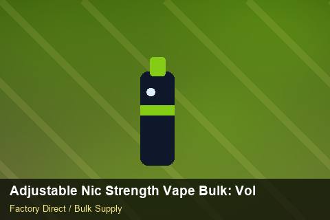 Adjustable Nic Strength Vape Bulk — Adjustable Nic Strength Vape Bulk: Volume Pricing Tiers — Loyalty Programmes photo 2