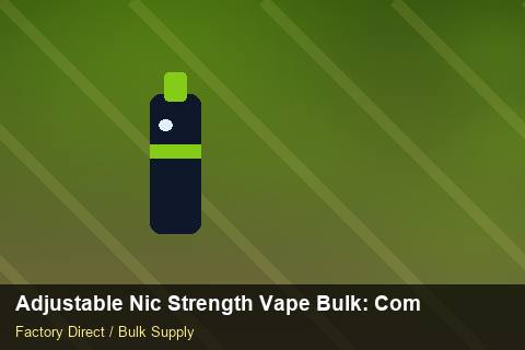 Adjustable Nic Strength Vape Bulk — Adjustable Nic Strength Vape Bulk: Compliance Standards — Loyalty Programmes photo 1