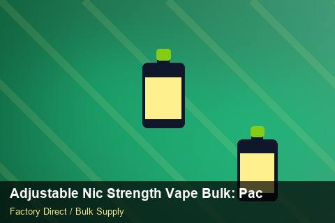Adjustable Nic Strength Vape Bulk — Adjustable Nic Strength Vape Bulk: Packaging Standards — Loyalty Programmes photo 1