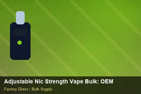 Adjustable Nic Strength Vape Bulk — Adjustable Nic Strength Vape Bulk: OEM & ODM Service — Loyalty Programmes photo 1