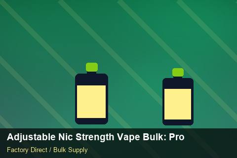 Adjustable Nic Strength Vape Bulk — Adjustable Nic Strength Vape Bulk: Production Capacity — Loyalty Programmes photo 1
