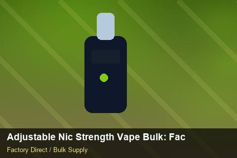 Adjustable Nic Strength Vape Bulk — Adjustable Nic Strength Vape Bulk: Factory Audit Report — Loyalty Programmes photo 1