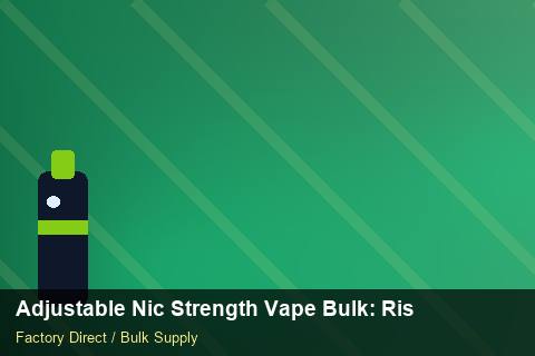 Adjustable Nic Strength Vape Bulk — Adjustable Nic Strength Vape Bulk: Risk Management — Loyalty Programmes photo 1