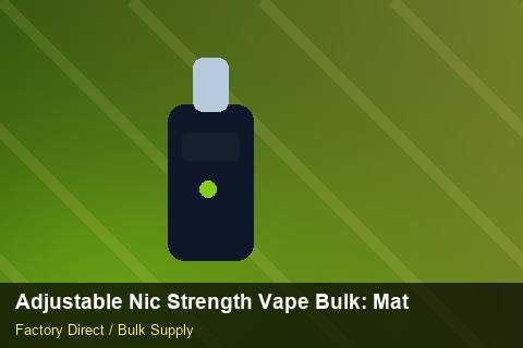Adjustable Nic Strength Vape Bulk — Adjustable Nic Strength Vape Bulk: Material & Ingredients — Loyalty Programmes photo 2