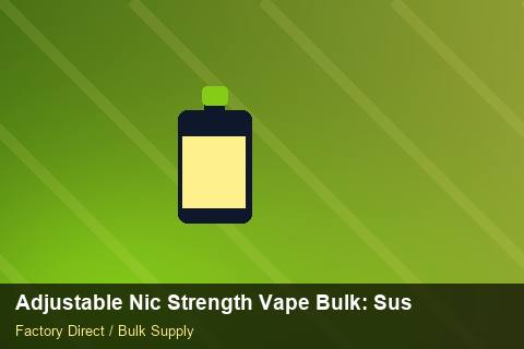Adjustable Nic Strength Vape Bulk — Adjustable Nic Strength Vape Bulk: Sustainability — Loyalty Programmes photo 1