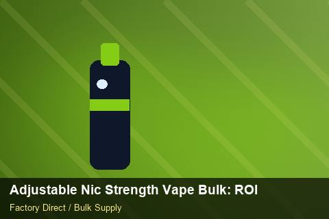Adjustable Nic Strength Vape Bulk — Adjustable Nic Strength Vape Bulk: ROI Analysis — Loyalty Programmes photo 1