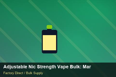 Adjustable Nic Strength Vape Bulk — Adjustable Nic Strength Vape Bulk: Margin Calculator — Loyalty Programmes photo 1