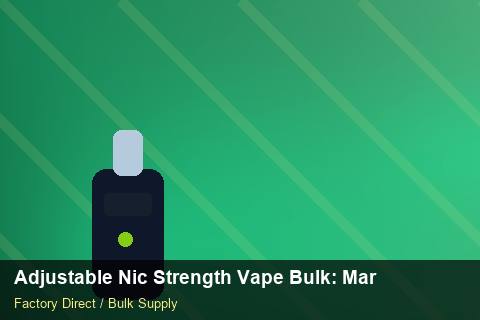 Adjustable Nic Strength Vape Bulk — Adjustable Nic Strength Vape Bulk: Market Comparison — Loyalty Programmes photo 1