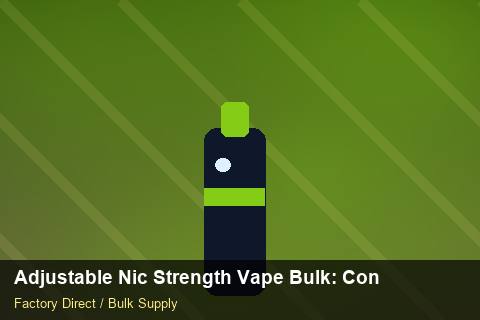 Adjustable Nic Strength Vape Bulk — Adjustable Nic Strength Vape Bulk: Contract Essentials — Loyalty Programmes photo 1