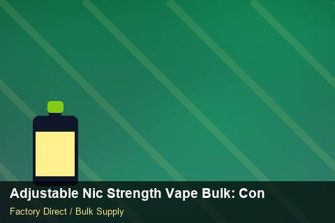 Adjustable Nic Strength Vape Bulk — Adjustable Nic Strength Vape Bulk: Contract Essentials — Loyalty Programmes photo 2