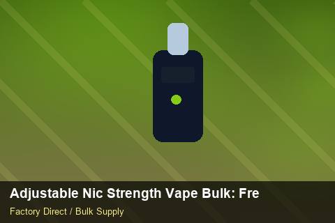 Adjustable Nic Strength Vape Bulk — Adjustable Nic Strength Vape Bulk: Freight Insurance — Loyalty Programmes photo 2