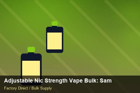 Adjustable Nic Strength Vape Bulk — Adjustable Nic Strength Vape Bulk: Sample Policy — Distributor Margins photo 2