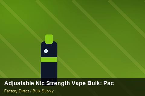 Adjustable Nic Strength Vape Bulk — Adjustable Nic Strength Vape Bulk: Packaging Standards — Distributor Margins photo 2
