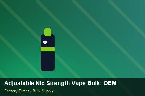 Adjustable Nic Strength Vape Bulk — Adjustable Nic Strength Vape Bulk: OEM & ODM Service — Distributor Margins photo 2