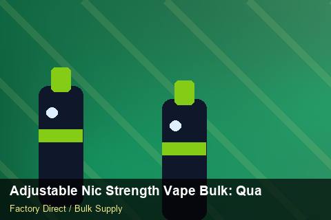 Adjustable Nic Strength Vape Bulk — Adjustable Nic Strength Vape Bulk: Quality Control Process — Distributor Margins photo 1