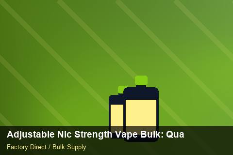 Adjustable Nic Strength Vape Bulk — Adjustable Nic Strength Vape Bulk: Quality Control Process — Distributor Margins photo 2
