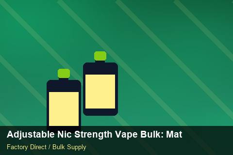 Adjustable Nic Strength Vape Bulk — Adjustable Nic Strength Vape Bulk: Material & Ingredients — Distributor Margins photo 1