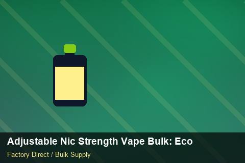 Adjustable Nic Strength Vape Bulk — Adjustable Nic Strength Vape Bulk: Eco-Friendly Materials — Distributor Margins photo 1